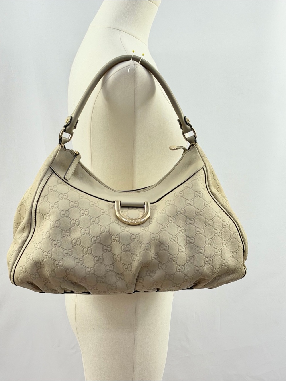 Gucci Guccissima Abbey D-Ring Hobo Shoulder Bag